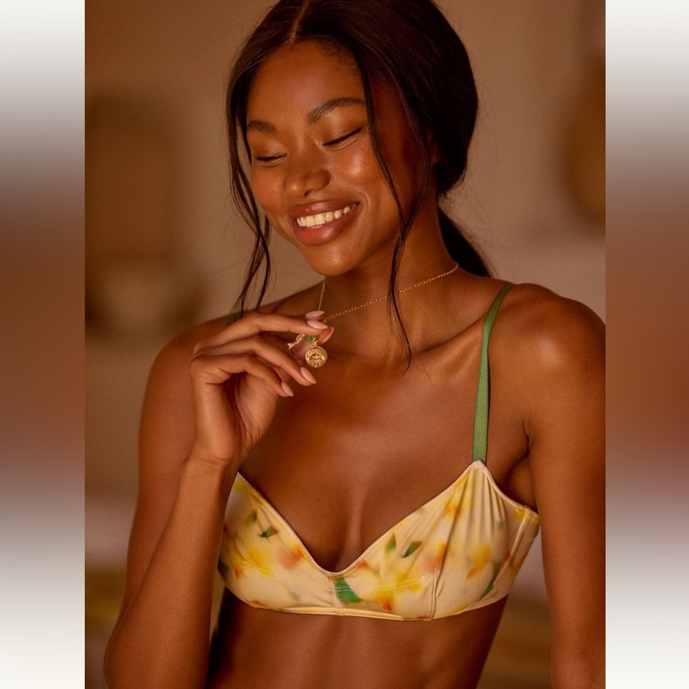 ANTHROPOLOGIE LYREBIRD STRETCH SATIN BRA - Picture 2 of 7